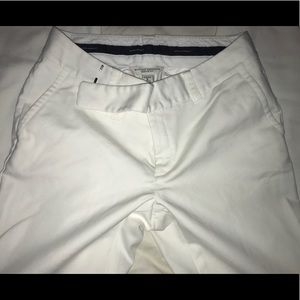 Banana Republic White Stretch Trouser  Khaki